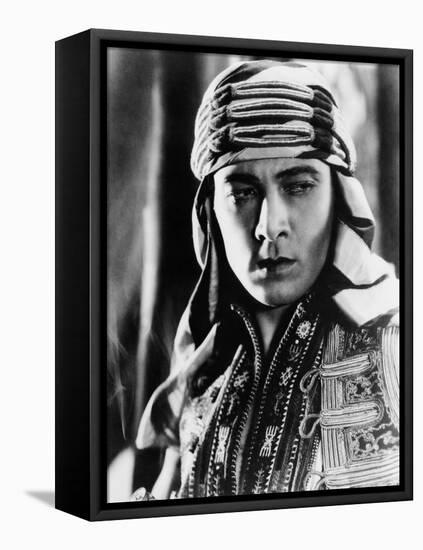 The Sheik, Rudolph Valentino, 1921-null-Framed Stretched Canvas