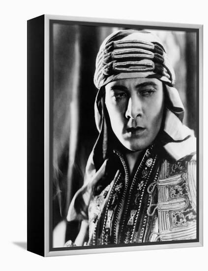 The Sheik, Rudolph Valentino, 1921-null-Framed Stretched Canvas