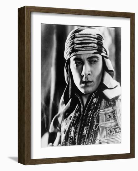 The Sheik, Rudolph Valentino, 1921-null-Framed Photo