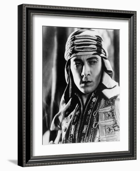 The Sheik, Rudolph Valentino, 1921-null-Framed Photo