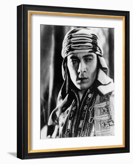 The Sheik, Rudolph Valentino, 1921-null-Framed Photo