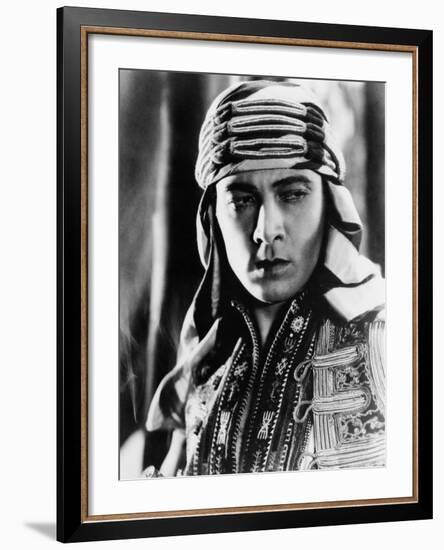 The Sheik, Rudolph Valentino, 1921-null-Framed Photo