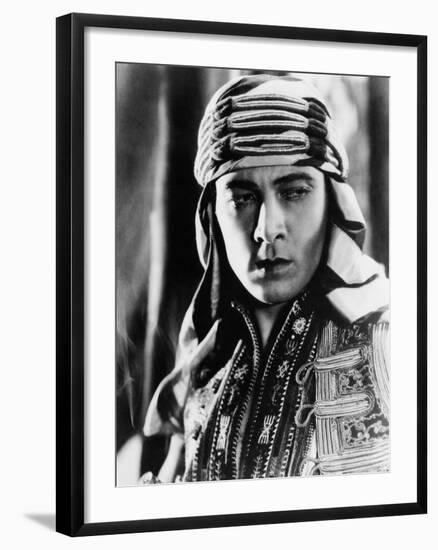 The Sheik, Rudolph Valentino, 1921-null-Framed Photo