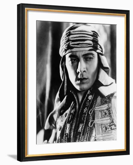 The Sheik, Rudolph Valentino, 1921-null-Framed Photo