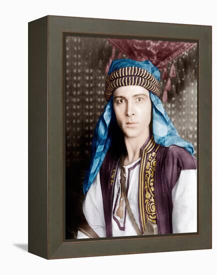 THE SHEIK, Rudolph Valentino, 1921-null-Framed Stretched Canvas