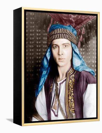 THE SHEIK, Rudolph Valentino, 1921-null-Framed Stretched Canvas