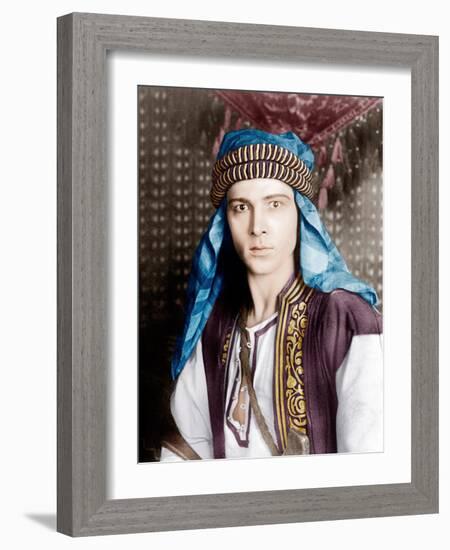 THE SHEIK, Rudolph Valentino, 1921-null-Framed Photo