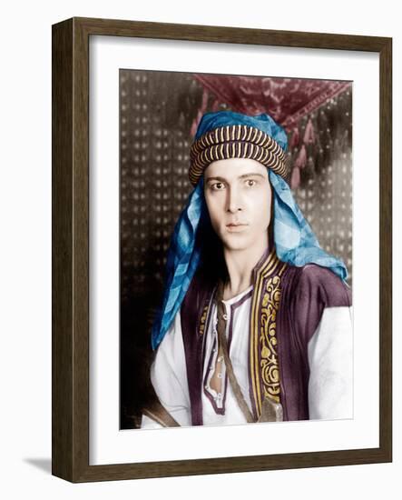 THE SHEIK, Rudolph Valentino, 1921-null-Framed Photo