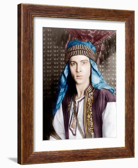 THE SHEIK, Rudolph Valentino, 1921-null-Framed Photo