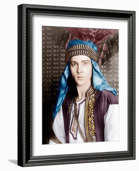 THE SHEIK, Rudolph Valentino, 1921-null-Framed Photo