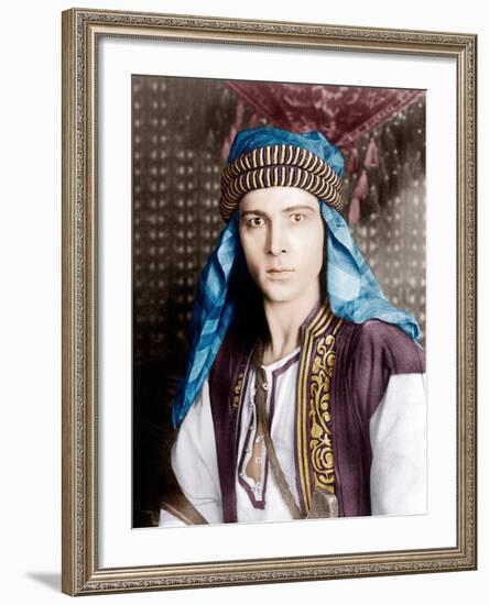 THE SHEIK, Rudolph Valentino, 1921-null-Framed Photo