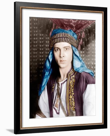 THE SHEIK, Rudolph Valentino, 1921-null-Framed Photo