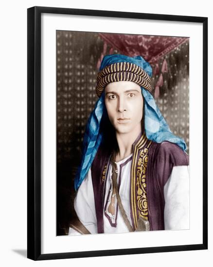 THE SHEIK, Rudolph Valentino, 1921-null-Framed Photo