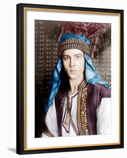 THE SHEIK, Rudolph Valentino, 1921-null-Framed Photo