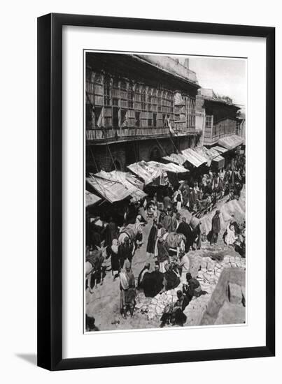 The Sheikh Gazal Market in Ashar, Basra, Iraq, 1925-A Kerim-Framed Giclee Print