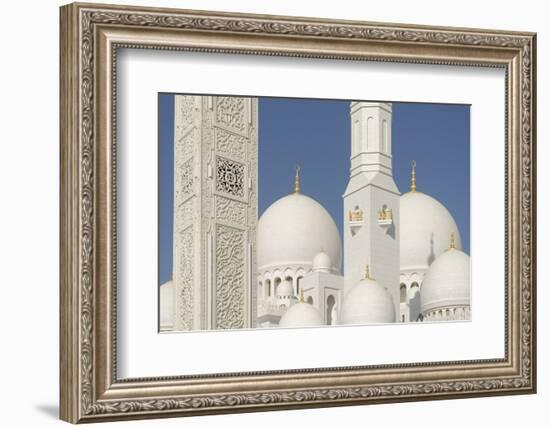 The Sheikh Zayed Grand Mosque, Abu Dhabi, United Arab Emirates, Middle East-Bruno Barbier-Framed Photographic Print