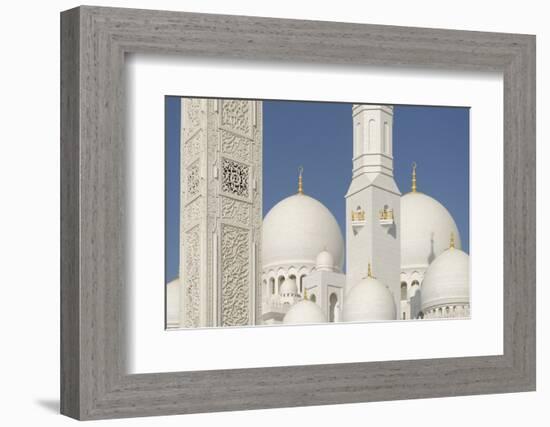 The Sheikh Zayed Grand Mosque, Abu Dhabi, United Arab Emirates, Middle East-Bruno Barbier-Framed Photographic Print