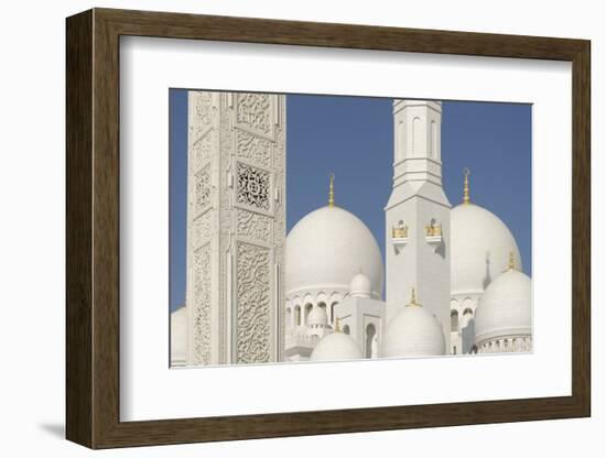 The Sheikh Zayed Grand Mosque, Abu Dhabi, United Arab Emirates, Middle East-Bruno Barbier-Framed Photographic Print