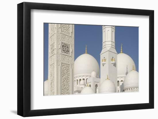 The Sheikh Zayed Grand Mosque, Abu Dhabi, United Arab Emirates, Middle East-Bruno Barbier-Framed Photographic Print