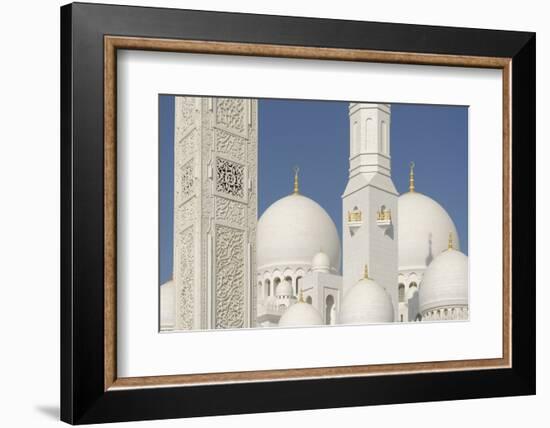 The Sheikh Zayed Grand Mosque, Abu Dhabi, United Arab Emirates, Middle East-Bruno Barbier-Framed Photographic Print