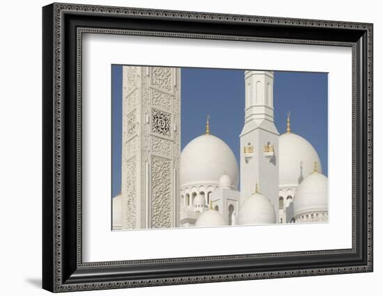 The Sheikh Zayed Grand Mosque, Abu Dhabi, United Arab Emirates, Middle East-Bruno Barbier-Framed Photographic Print