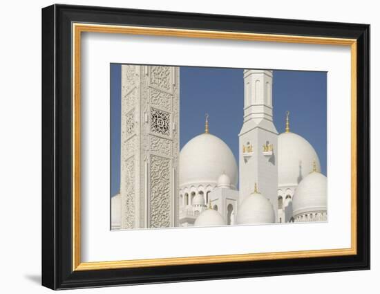 The Sheikh Zayed Grand Mosque, Abu Dhabi, United Arab Emirates, Middle East-Bruno Barbier-Framed Photographic Print