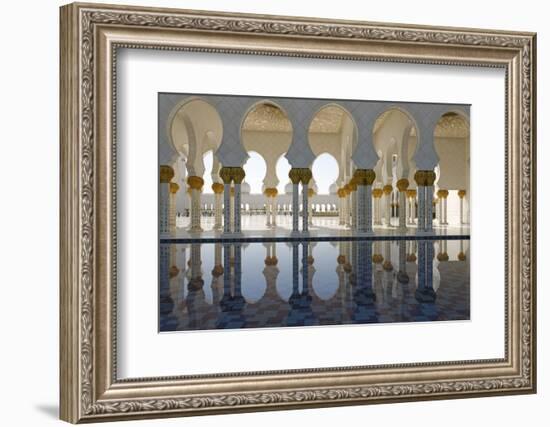 The Sheikh Zayed Grand Mosque, Abu Dhabi, United Arab Emirates, Middle East-Bruno Barbier-Framed Photographic Print