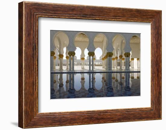 The Sheikh Zayed Grand Mosque, Abu Dhabi, United Arab Emirates, Middle East-Bruno Barbier-Framed Photographic Print