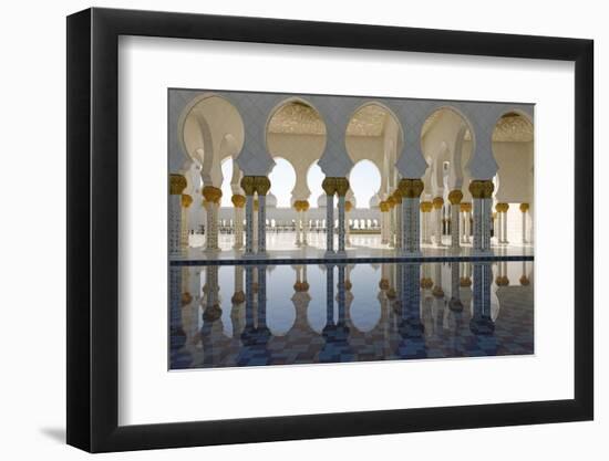 The Sheikh Zayed Grand Mosque, Abu Dhabi, United Arab Emirates, Middle East-Bruno Barbier-Framed Photographic Print