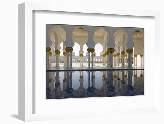 The Sheikh Zayed Grand Mosque, Abu Dhabi, United Arab Emirates, Middle East-Bruno Barbier-Framed Photographic Print