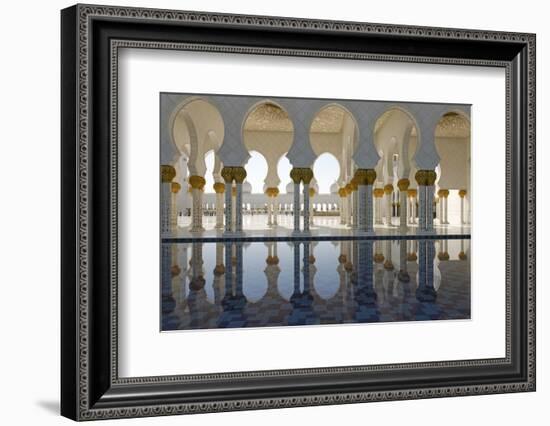 The Sheikh Zayed Grand Mosque, Abu Dhabi, United Arab Emirates, Middle East-Bruno Barbier-Framed Photographic Print