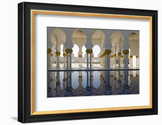 The Sheikh Zayed Grand Mosque, Abu Dhabi, United Arab Emirates, Middle East-Bruno Barbier-Framed Photographic Print