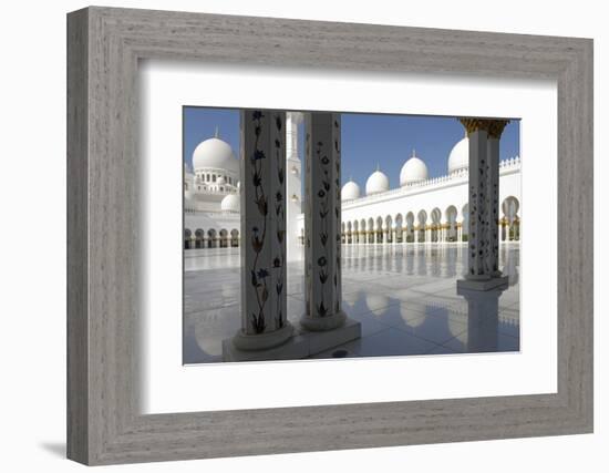 The Sheikh Zayed Grand Mosque, Abu Dhabi, United Arab Emirates, Middle East-Bruno Barbier-Framed Photographic Print