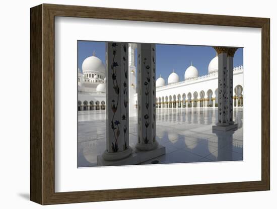The Sheikh Zayed Grand Mosque, Abu Dhabi, United Arab Emirates, Middle East-Bruno Barbier-Framed Photographic Print