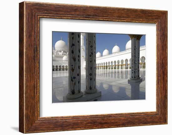 The Sheikh Zayed Grand Mosque, Abu Dhabi, United Arab Emirates, Middle East-Bruno Barbier-Framed Photographic Print