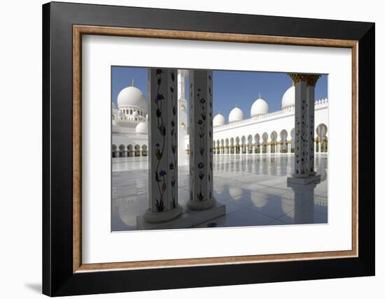 The Sheikh Zayed Grand Mosque, Abu Dhabi, United Arab Emirates, Middle East-Bruno Barbier-Framed Photographic Print