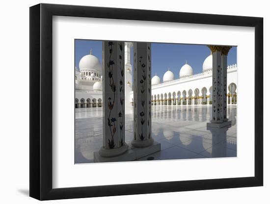 The Sheikh Zayed Grand Mosque, Abu Dhabi, United Arab Emirates, Middle East-Bruno Barbier-Framed Photographic Print