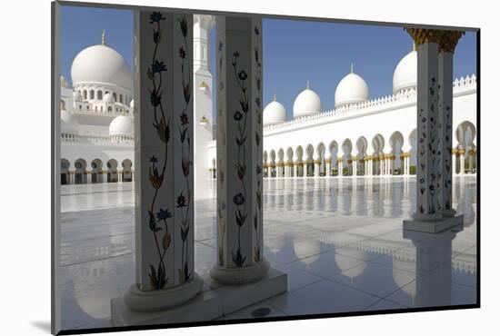 The Sheikh Zayed Grand Mosque, Abu Dhabi, United Arab Emirates, Middle East-Bruno Barbier-Mounted Photographic Print