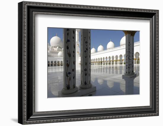 The Sheikh Zayed Grand Mosque, Abu Dhabi, United Arab Emirates, Middle East-Bruno Barbier-Framed Photographic Print