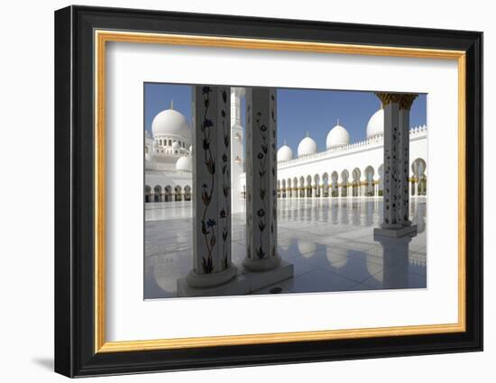 The Sheikh Zayed Grand Mosque, Abu Dhabi, United Arab Emirates, Middle East-Bruno Barbier-Framed Photographic Print