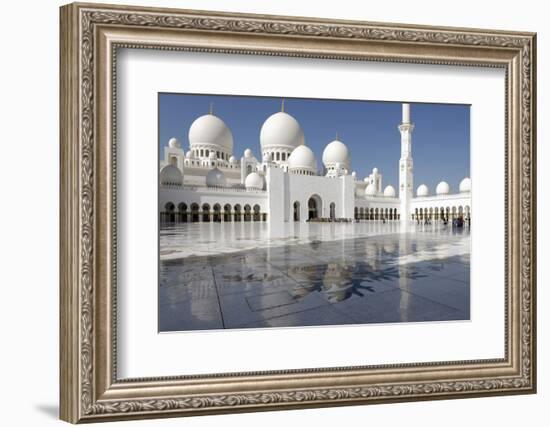 The Sheikh Zayed Grand Mosque, Abu Dhabi, United Arab Emirates, Middle East-Bruno Barbier-Framed Photographic Print