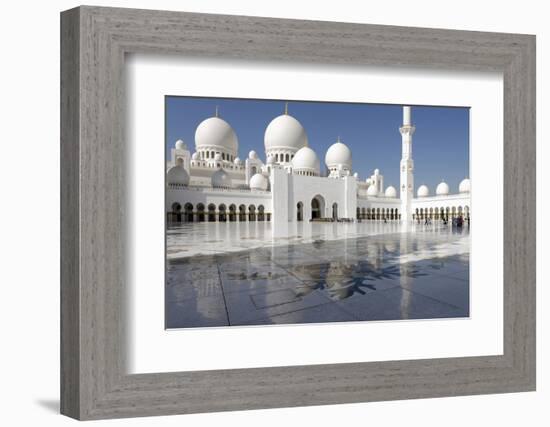 The Sheikh Zayed Grand Mosque, Abu Dhabi, United Arab Emirates, Middle East-Bruno Barbier-Framed Photographic Print