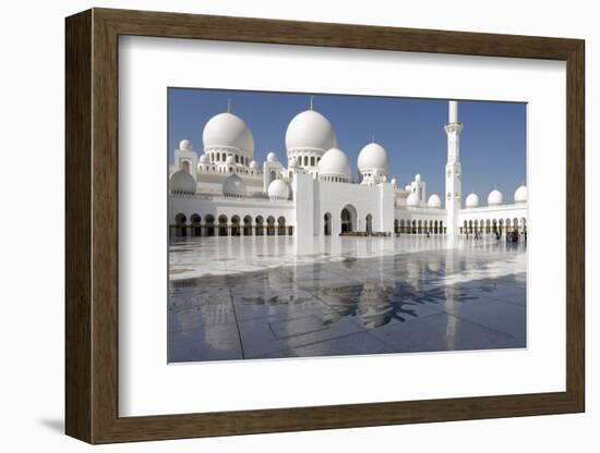 The Sheikh Zayed Grand Mosque, Abu Dhabi, United Arab Emirates, Middle East-Bruno Barbier-Framed Photographic Print