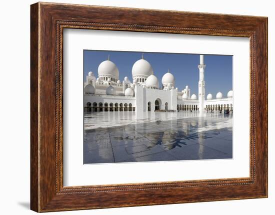 The Sheikh Zayed Grand Mosque, Abu Dhabi, United Arab Emirates, Middle East-Bruno Barbier-Framed Photographic Print