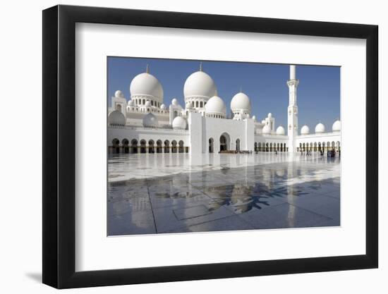 The Sheikh Zayed Grand Mosque, Abu Dhabi, United Arab Emirates, Middle East-Bruno Barbier-Framed Photographic Print