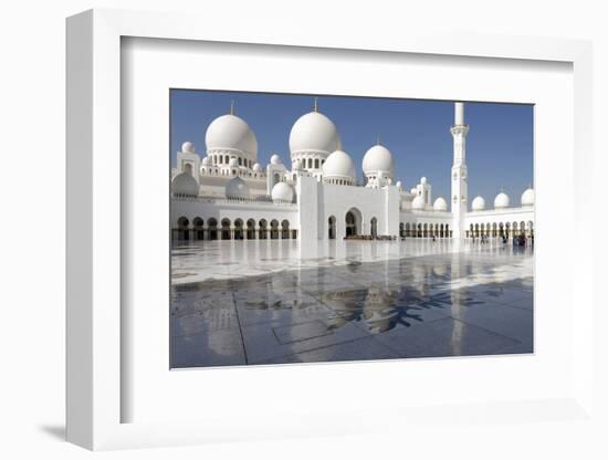 The Sheikh Zayed Grand Mosque, Abu Dhabi, United Arab Emirates, Middle East-Bruno Barbier-Framed Photographic Print