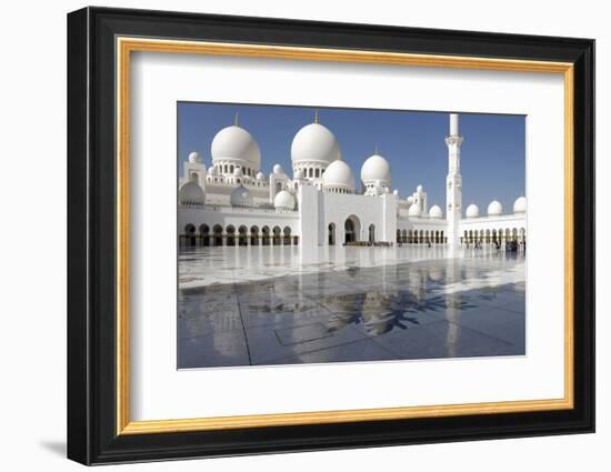 The Sheikh Zayed Grand Mosque, Abu Dhabi, United Arab Emirates, Middle East-Bruno Barbier-Framed Photographic Print