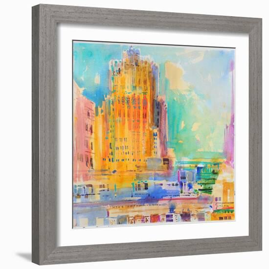 The Shell Building, San Francisco-Peter Graham-Framed Giclee Print