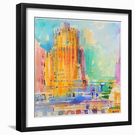 The Shell Building, San Francisco-Peter Graham-Framed Giclee Print