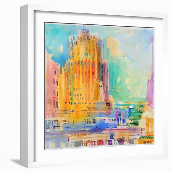 The Shell Building, San Francisco-Peter Graham-Framed Giclee Print